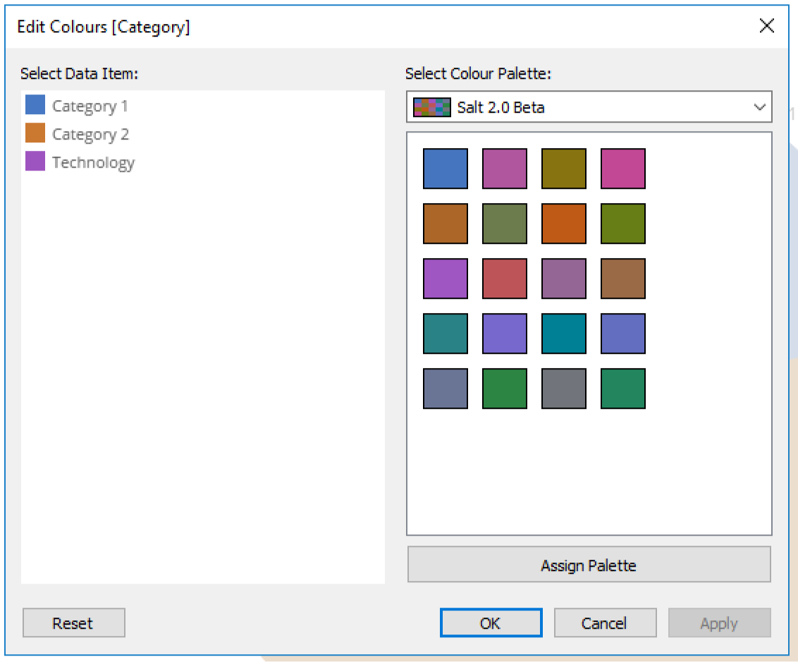 Salt 2.0 Beta color palette in Tableau